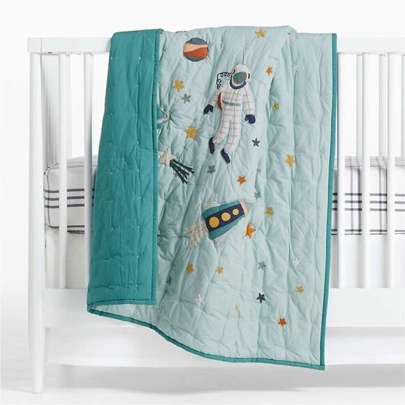 CRATE & KIDS Stax Organic Cotton Grey Baby Crib Fitted Sheet in Grey NWOT - Picture 6 of 6